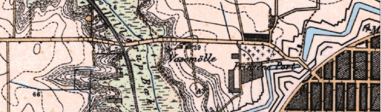 Kort over Fredericia fra 1870.